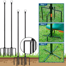9.4 FT Outdoor String Light Poles, String Light Hanger Stand for Outside, Parties, Wedding (Set of 4) SL-002WF! (NEW IN BOX) (Poles Only)