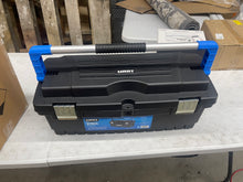 HART 26" Toolbox, Resin Tool Storage and Organization, Black with Blue Accents- new
