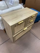 31.5" Rattan File Cabinet With Lock & 4 Drawer! (NEW)