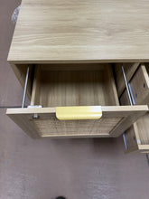 31.5" Rattan File Cabinet With Lock & 4 Drawer! (NEW)