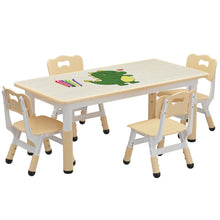 Kids Table and Chair Set, Toddler Table with 4 Chairs for Ages 2-10, Graffiti Desktop! (NEW IN BOX)