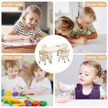 Kids Table and Chair Set, Toddler Table with 4 Chairs for Ages 2-10, Graffiti Desktop! (NEW IN BOX)