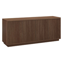 Hanson Rectangular Fluted TV Stand for TV's up to 65" in Satin Walnut! (NEW IN BOX)