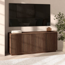 Hanson Rectangular Fluted TV Stand for TV's up to 65" in Satin Walnut! (NEW IN BOX)