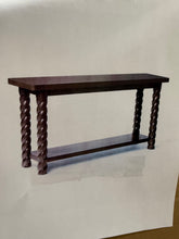 60'' Console Table with Braided Legs