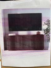 Hanson Rectangular Fluted TV Stand for TV's up to 65" in Satin Walnut! (NEW IN BOX)