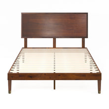 Hermes Contemporary Modern Solid Wood Platform Bed with Adjustable Headboard, King Size! (NEW IN BOX)