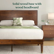 Hermes Contemporary Modern Solid Wood Platform Bed with Adjustable Headboard, King Size! (NEW IN BOX)