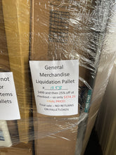 THIS PALLET IS A WHOPPER!

 

Jumbo extra tall General Merchandise pallet load number #1253

 

$499.00 WILL BE REDUCED TO $374 AFTER OUR 25% OFF SALE! DISCOUNT IS AUTOMATICALLY APPLIED AT CHECKOUT!