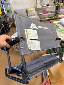 Ozark Trail Hard Arm Stadium Seat, Gray! (NEW)
