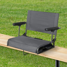 Ozark Trail Hard Arm Stadium Seat, Gray! (NEW)