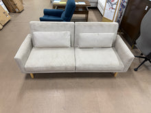 72" Mid Century Modern Futon Sofa Corduroy Taupe - Room Essentials