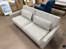 72" Mid Century Modern Futon Sofa Corduroy Taupe - Room Essentials