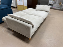 72" Mid Century Modern Futon Sofa Corduroy Taupe - Room Essentials