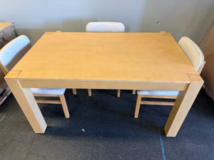 Better Homes & Gardens Bryant 58.5 in Rectangle Solid Wood Construction Dining Table & Chairs, Pine! (NEW - 5Pc Set)