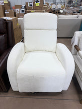 Delba 37"Modern Upholstered Chenille Manual Swivel Rocker Glider Recliner with Rounded Armrest and Double Pockets,Nursery Rocker Recliner