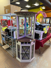 Dextrus Corner Storage Cabinet with Door & Led Light, 72" Tall Corner Bar Cabinet with Adjustable Shelves! (NEW & ASSEMBLED)