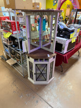 Dextrus Corner Storage Cabinet with Door & Led Light, 72" Tall Corner Bar Cabinet with Adjustable Shelves! (NEW & ASSEMBLED)