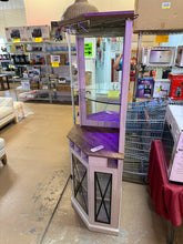 Dextrus Corner Storage Cabinet with Door & Led Light, 72" Tall Corner Bar Cabinet with Adjustable Shelves! (NEW & ASSEMBLED)