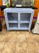 2 Door Metal Rolling Locker Storage Cabinet Blue - Room Essentials