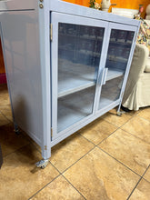 2 Door Metal Rolling Locker Storage Cabinet Blue - Room Essentials