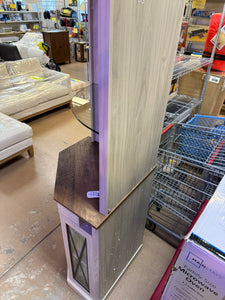 Dextrus Corner Storage Cabinet with Door & Led Light, 72" Tall Corner Bar Cabinet with Adjustable Shelves! (NEW & ASSEMBLED)