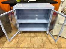 2 Door Metal Rolling Locker Storage Cabinet Blue - Room Essentials