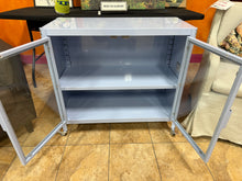 2 Door Metal Rolling Locker Storage Cabinet Blue - Room Essentials