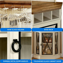 Dextrus Corner Storage Cabinet with Door & Led Light, 72" Tall Corner Bar Cabinet with Adjustable Shelves! (NEW & ASSEMBLED)