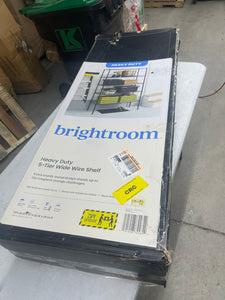 Boost the size of your pantry, closet or other living area with this 5-Tier Wide Wire Shelving from Brightroom.There's no more need to worry about your growing collection of kitchen tools and utensils, or clothing and shoes.