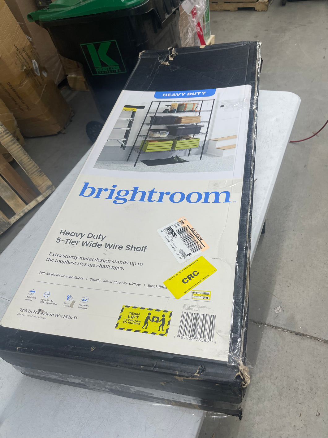 Boost the size of your pantry, closet or other living area with this 5-Tier Wide Wire Shelving from Brightroom.There's no more need to worry about your growing collection of kitchen tools and utensils, or clothing and shoes.
