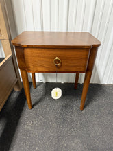 Nephi One Drawer Accent Table Walnut Brown Wood Veneer - Threshold