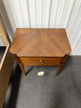 Nephi One Drawer Accent Table Walnut Brown Wood Veneer - Threshold