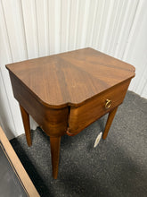 Nephi One Drawer Accent Table Walnut Brown Wood Veneer - Threshold