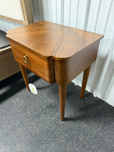 Nephi One Drawer Accent Table Walnut Brown Wood Veneer - Threshold