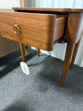 Nephi One Drawer Accent Table Walnut Brown Wood Veneer - Threshold