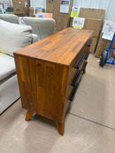 LECY Acacia Legacy Solid Wood Dresser with 6 Drawers Double Dresser