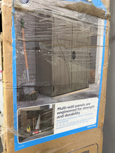 Suncast 53 in. W x 32.5 in. D Resin Vertical Tool Shed- new in box