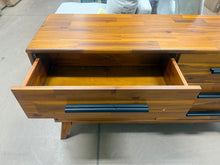 LECY Acacia Legacy Solid Wood Dresser with 6 Drawers Double Dresser