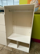 59.1" Baby Changing Table Dresser With Clothes Rack And Mirror, With Wide Changing Table Top And 4 Drawers, Modern Diaper Changing Station, Children's Room