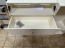 59.1" Baby Changing Table Dresser With Clothes Rack And Mirror, With Wide Changing Table Top And 4 Drawers, Modern Diaper Changing Station, Children's Room