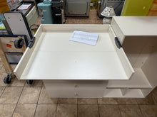 59.1" Baby Changing Table Dresser With Clothes Rack And Mirror, With Wide Changing Table Top And 4 Drawers, Modern Diaper Changing Station, Children's Room