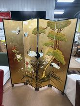 Clarence Hand-Painted Chinese Art Screen, 6’ Tall