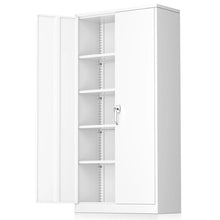 Achyut Garage Storage Cabinets ( 72'' H x 36'' W x 18'' D ), Metal Tool Cabinet with 4 Adjustable Shelves and Lockable doors- new in box