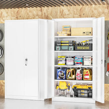Achyut Garage Storage Cabinets ( 72'' H x 36'' W x 18'' D ), Metal Tool Cabinet with 4 Adjustable Shelves and Lockable doors- new in box