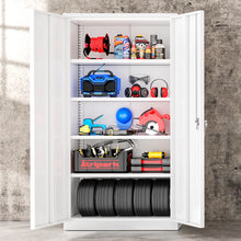 Achyut Garage Storage Cabinets ( 72'' H x 36'' W x 18'' D ), Metal Tool Cabinet with 4 Adjustable Shelves and Lockable doors- new in box