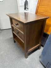 WyndenHall Halifax Bedside Table Natural Aged Brown! (NEW & ASSEMBLED - SCRATCHED)