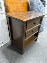 WyndenHall Halifax Bedside Table Natural Aged Brown! (NEW & ASSEMBLED - SCRATCHED)