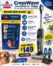 BISSELL CROSSWAVE® OMNIFORCE™ EDGE CORDLESS MULTI-SURFACE CLEANER! 
✨ BRAND NEW IN THE BOX! ✨ - (WE DO NOT SHIP)