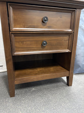WyndenHall Halifax Bedside Table Natural Aged Brown! (NEW & ASSEMBLED - SCRATCHED)